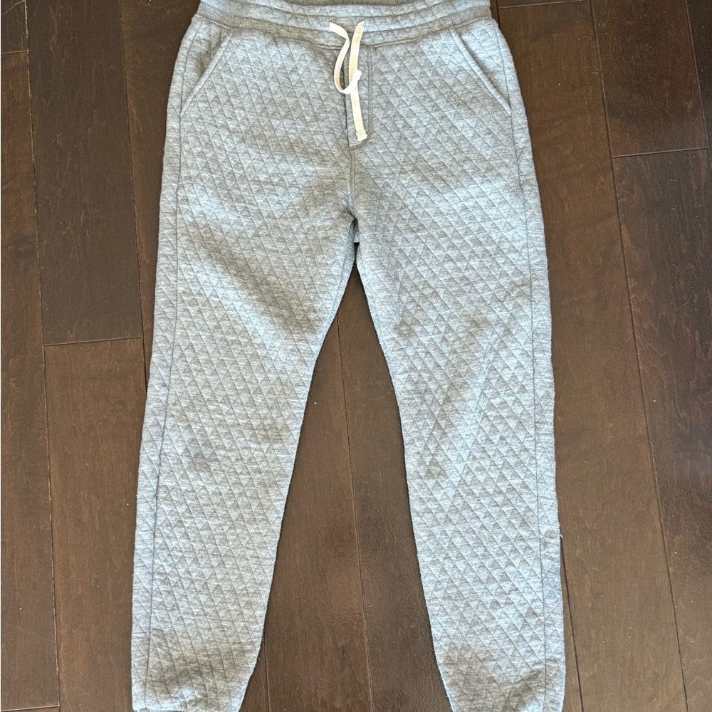 Marine Layer Gray Quilted Sweatpants